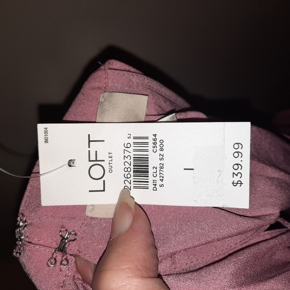 Loft sleeveless blouse new with tags size large - Picture 6 of 6